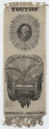 Youths' Native American Republican Association Ribbon, 1844