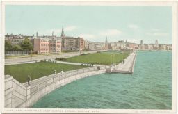 Esplanade from West Boston Bridge postcard.