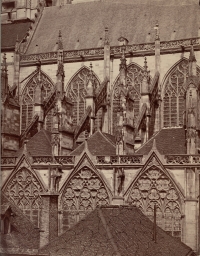 Troyes Cathedral. Nave exterior from South      